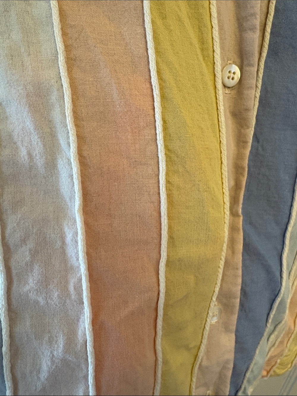 Sezane multicolor short sleeve button down size 12 US - Picture 4 of 5